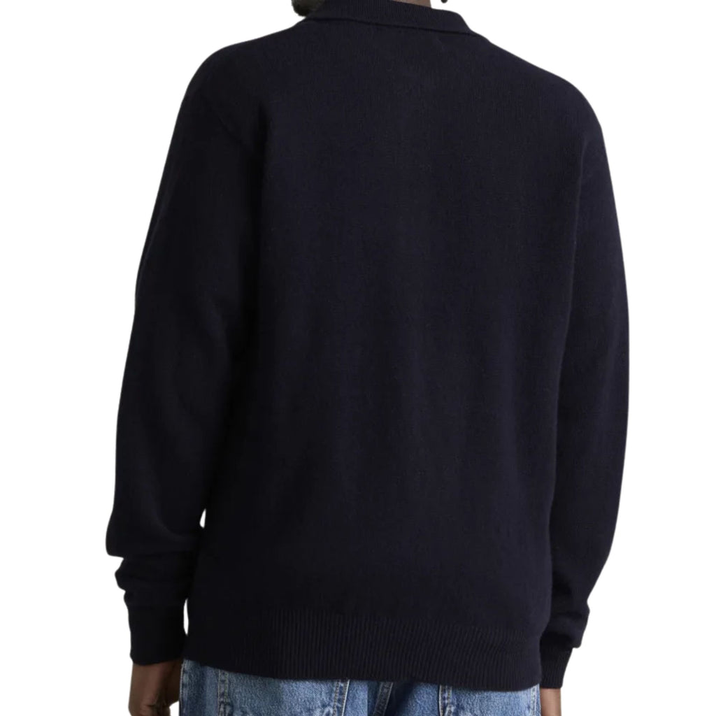 Pittari Knitted Polo Shirt - Navy
