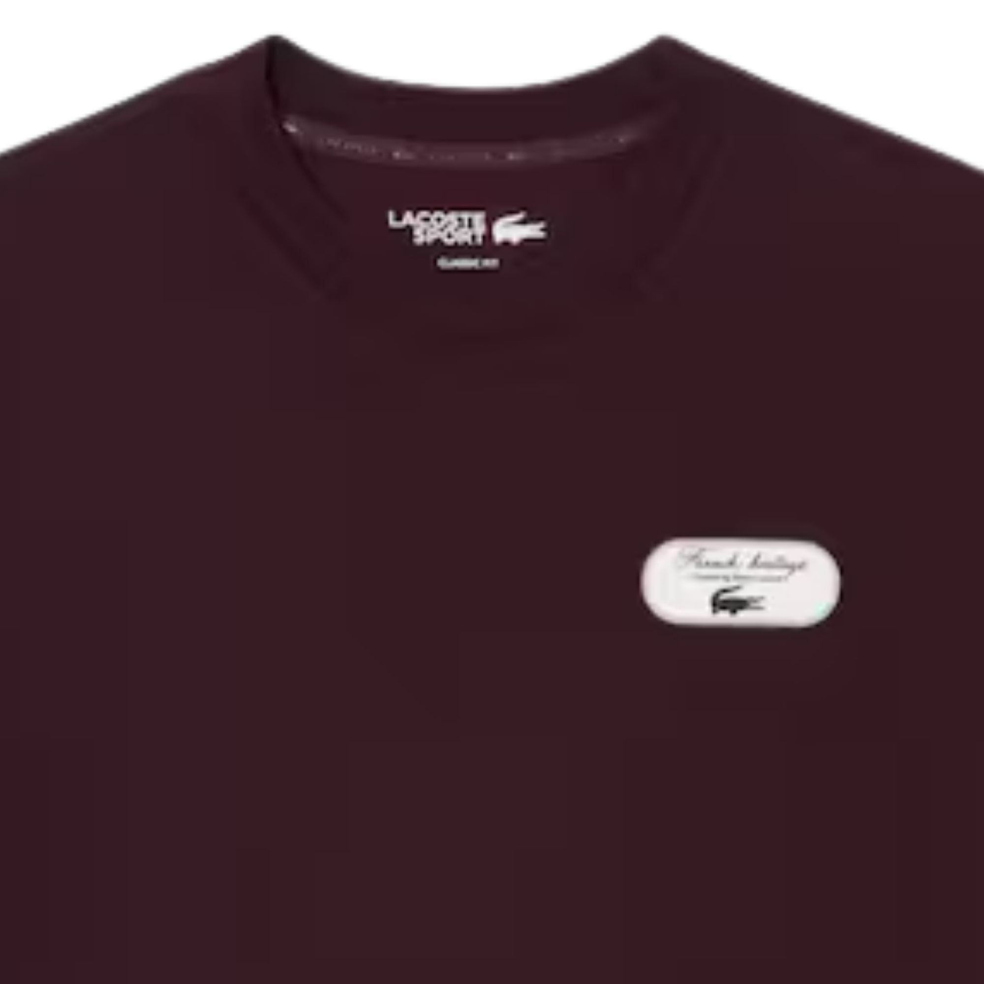 Lacoste Ultra Dry Tennis Heritage Graphic T-Shirt - Merlot