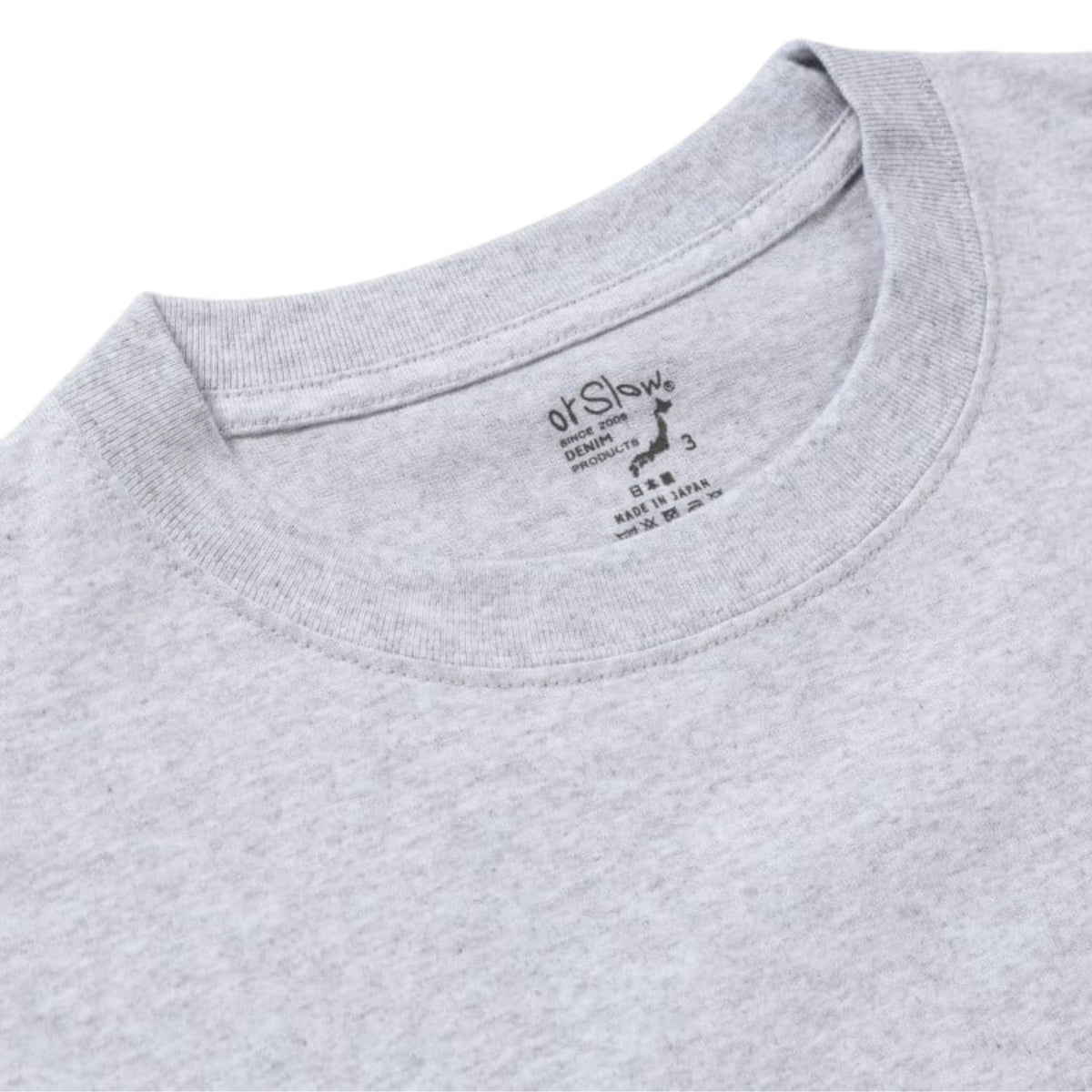 OrSlow Short Sleeve T-Shirt - Heather Grey