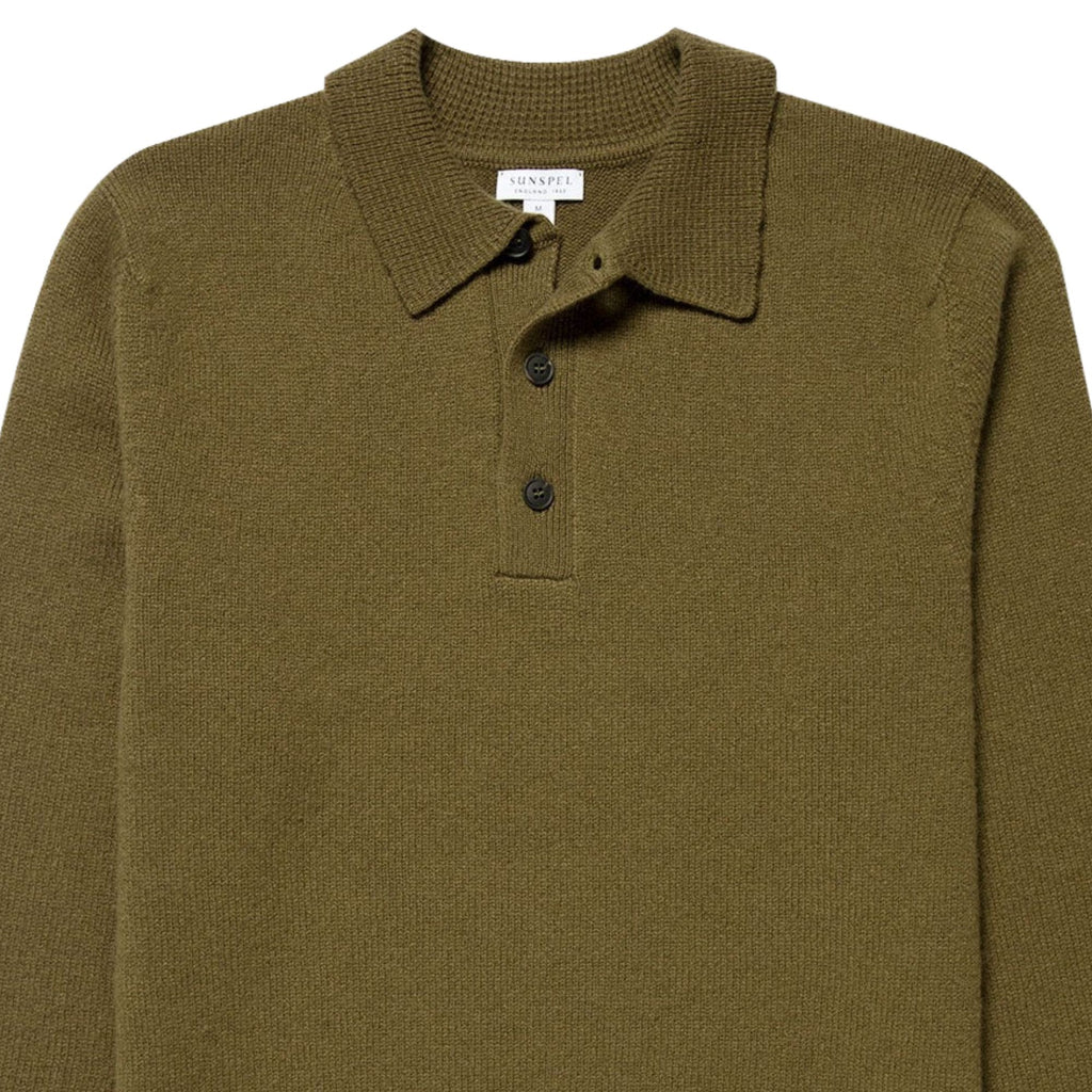 Sunspel Lambswool Polo Shirt - Uniform