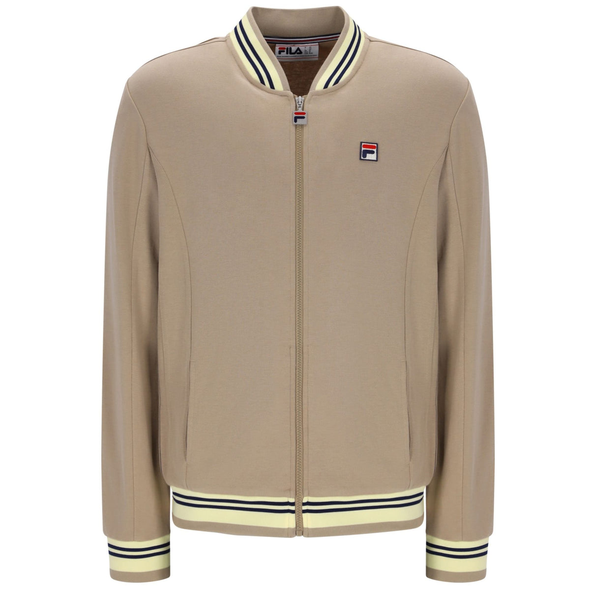Fila Vintage Settanta Baseball Track Top - Cream