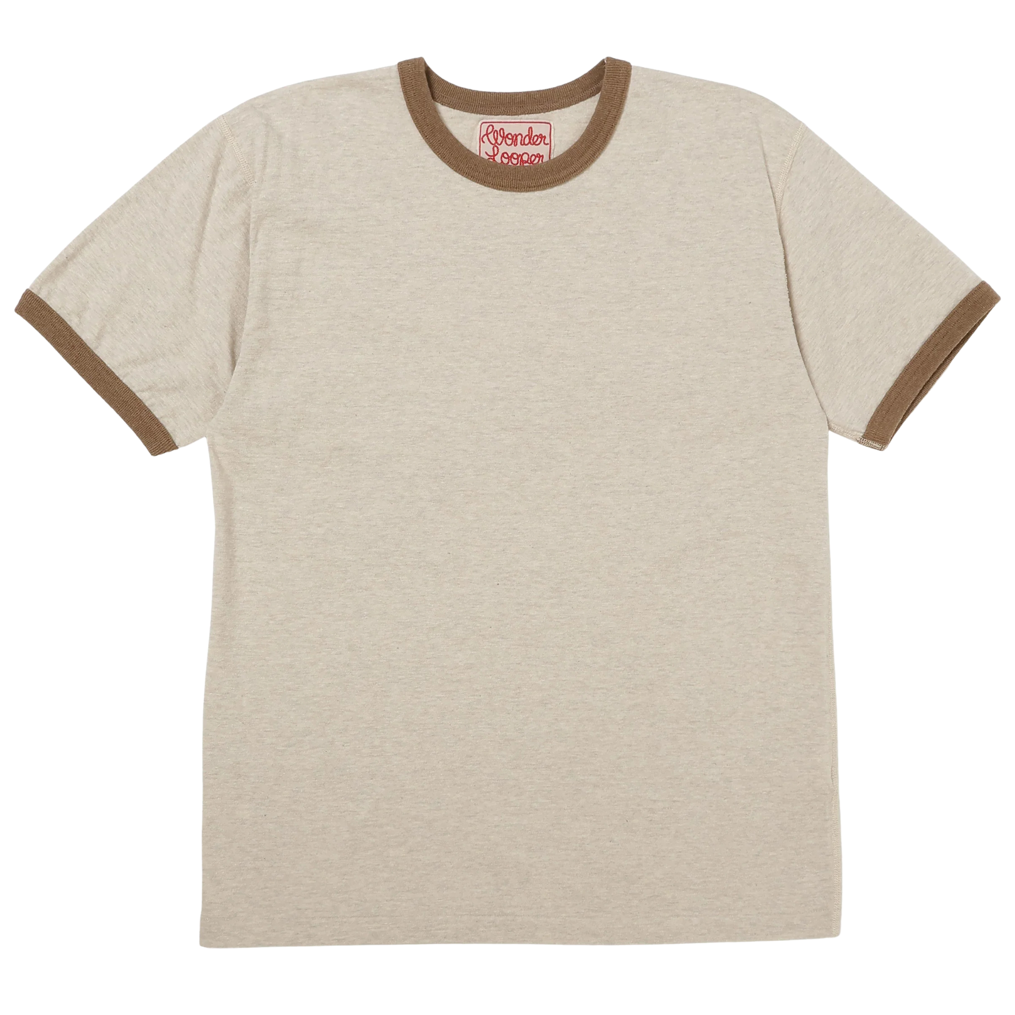 Recycled Cotton Foxfibre® Ringer T - Stone