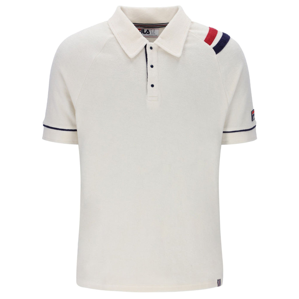 Fila Vintage Massimo Terry Polo Shirt - Gardenia