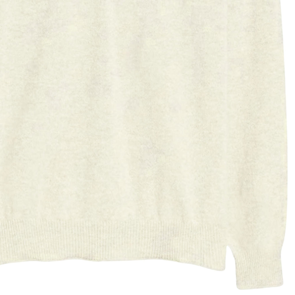 Pittari Usk Lambswool Roll Collar Jumper - Ecru