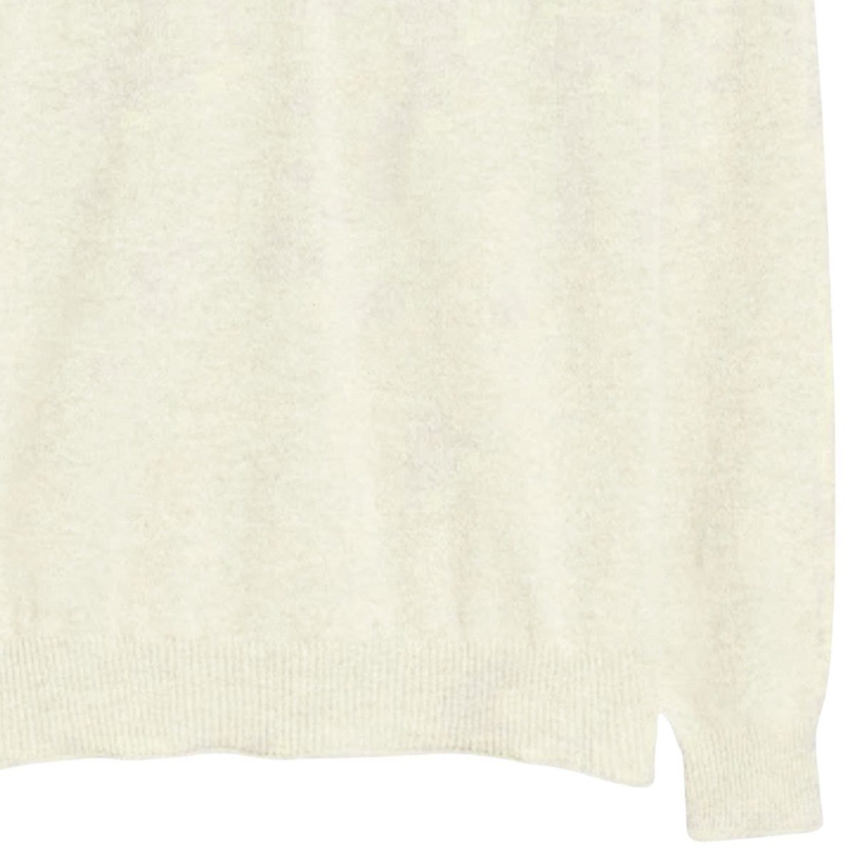 Pittari Usk Lambswool Roll Collar Jumper - Ecru