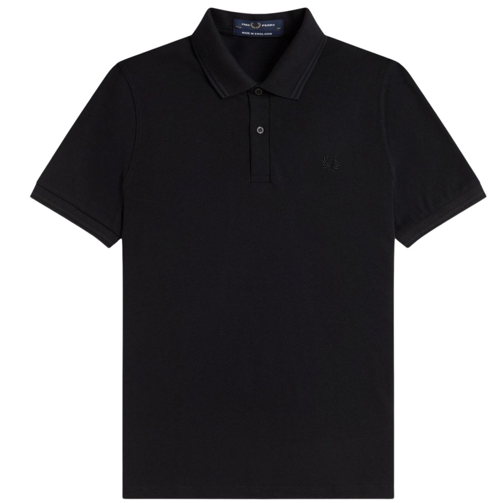 Fred Perry M12 Twin Tipped Shirt - Black/Black
