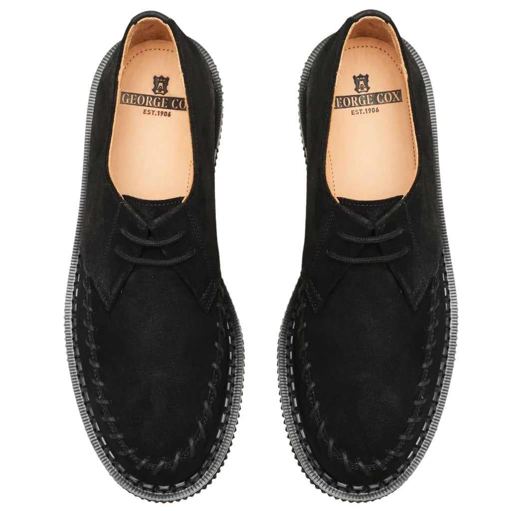 George Cox Dulley Shoes - Black Suede