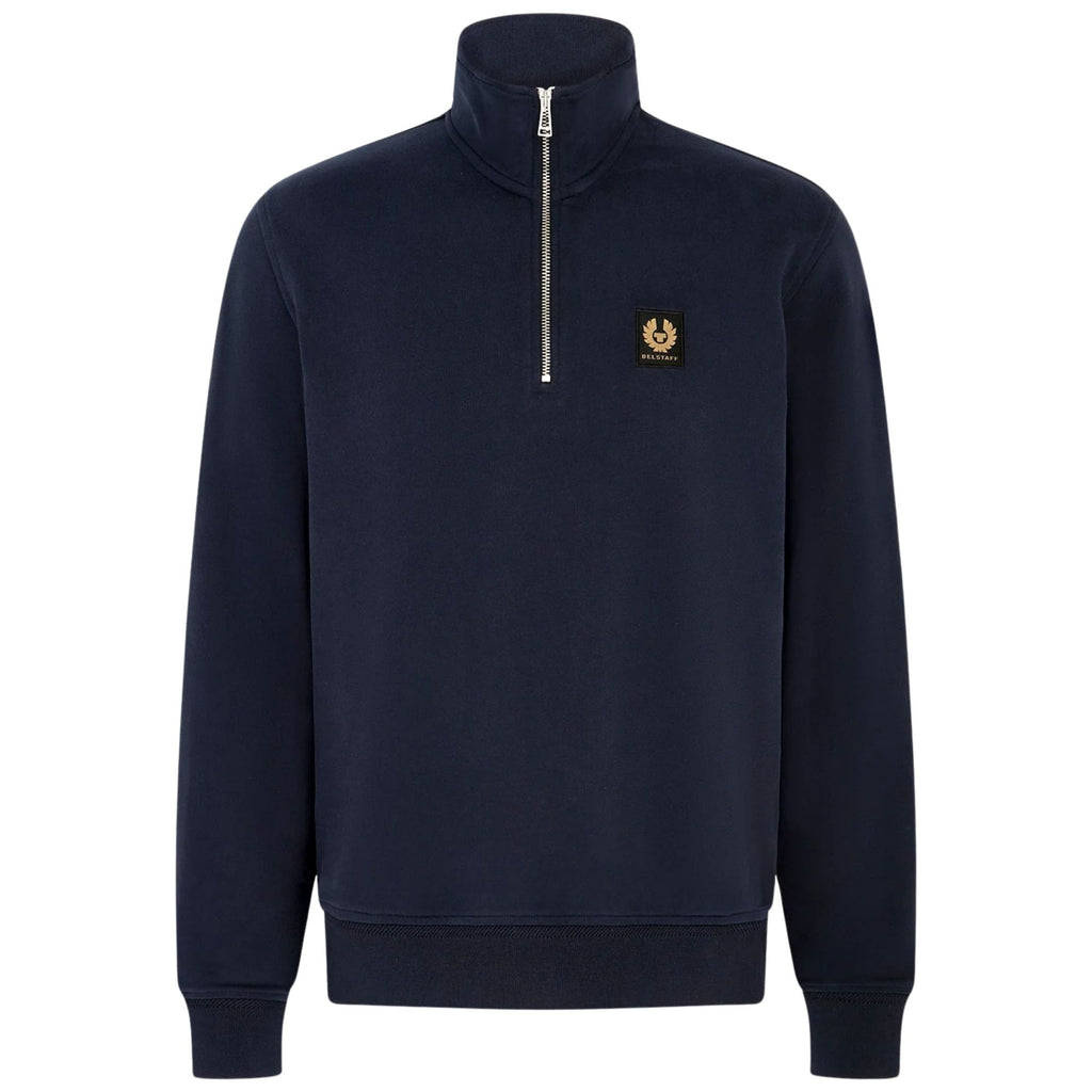 Belstaff Quarter Zip Sweatshirt - Dark Ink