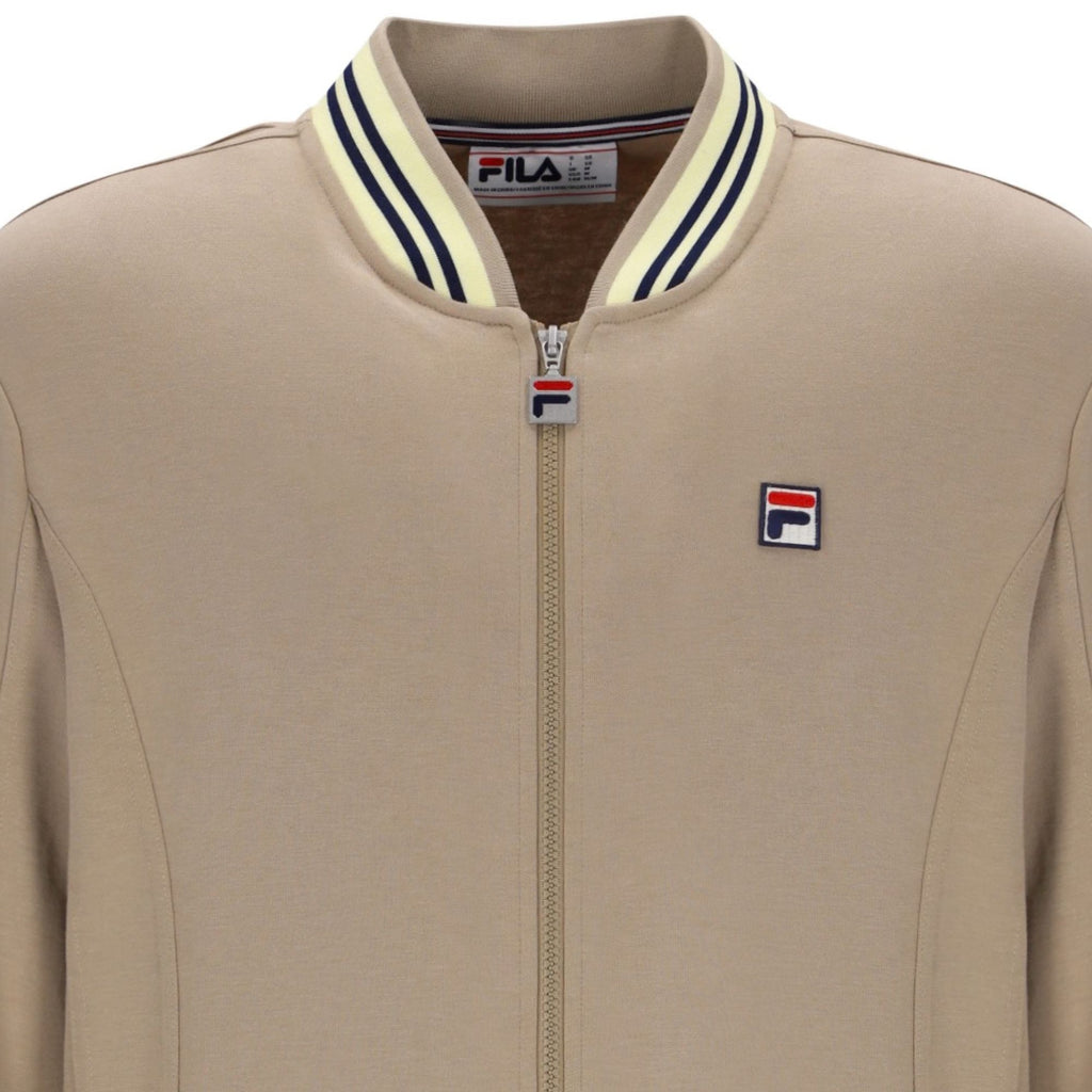 Fila Vintage Settanta Baseball Track Top - Cream
