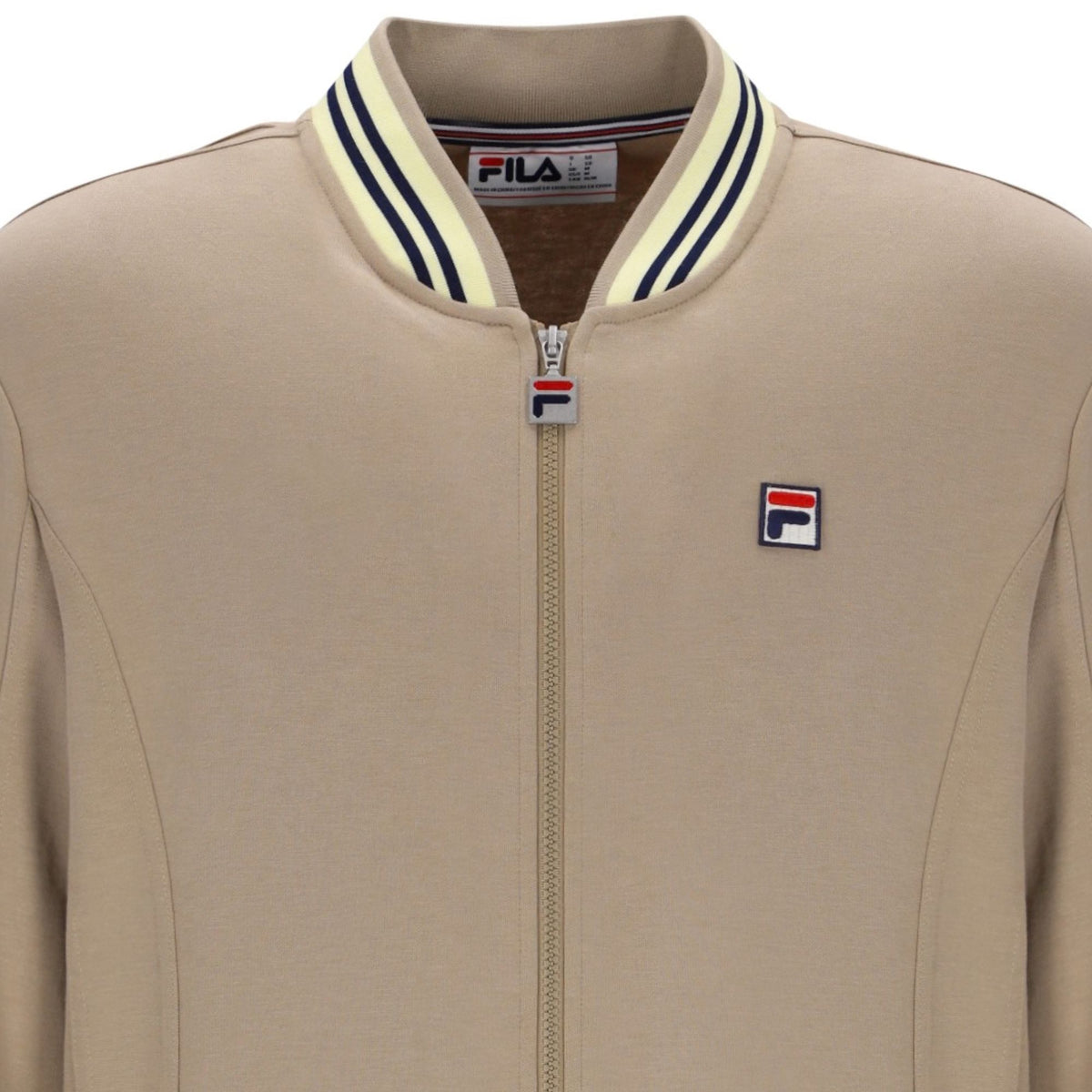 Fila Vintage Settanta Baseball Track Top - Cream