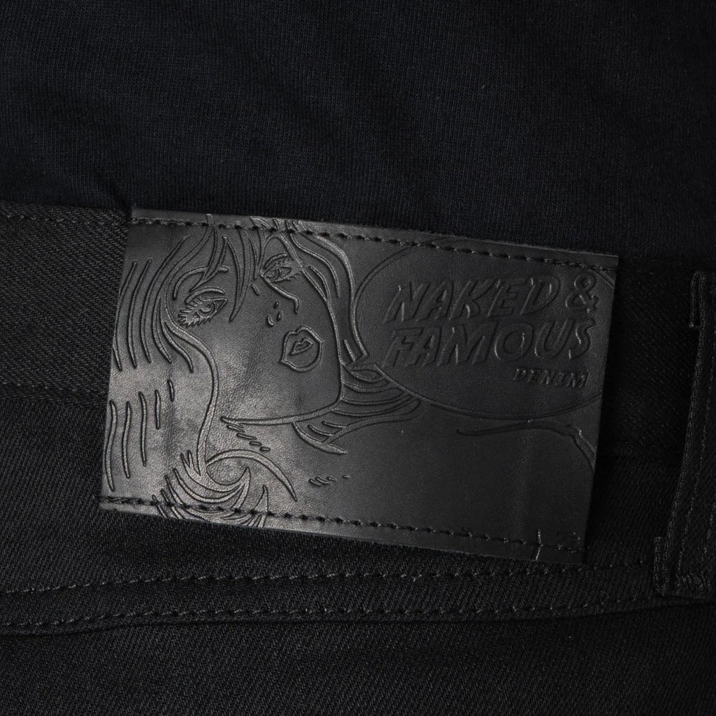 Naked and Famous Denim True Guy Black Cobra Stretch Selvedge - Black