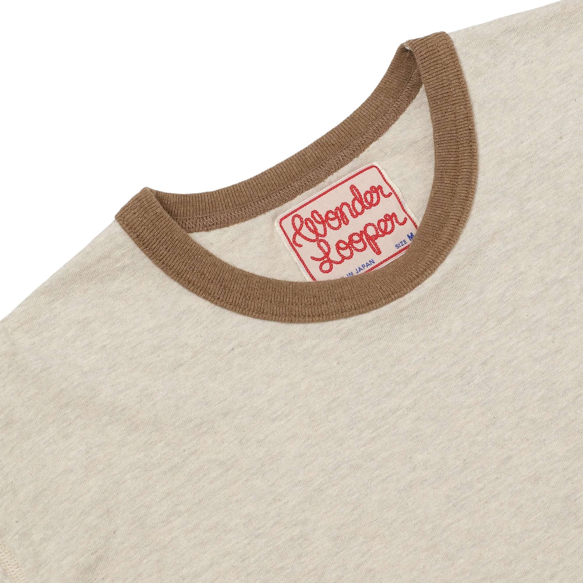 Recycled Cotton Foxfibre® Ringer T - Stone