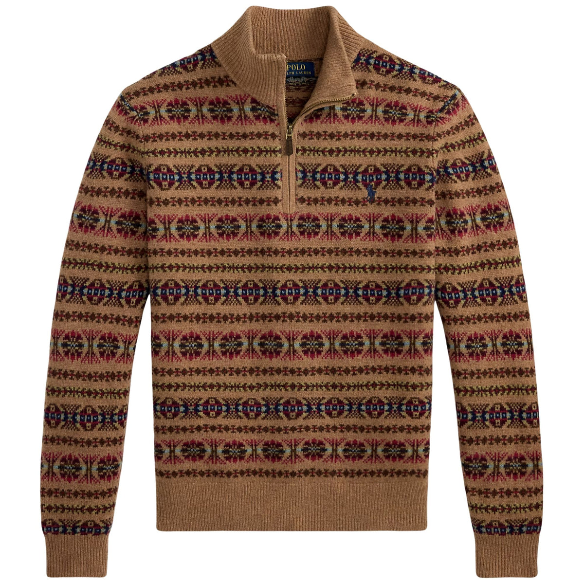 Polo Ralph Lauren Fair Isle Wool Mockneck Jumper - Multi Combo