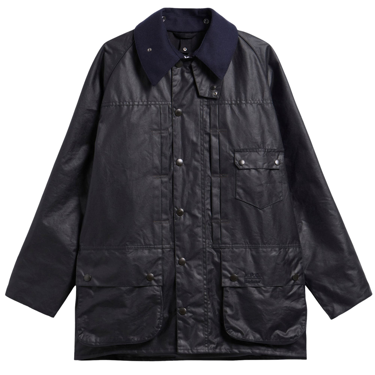 Barbour x A.P.C Beaufort Wax Jacket - Dark Navy
