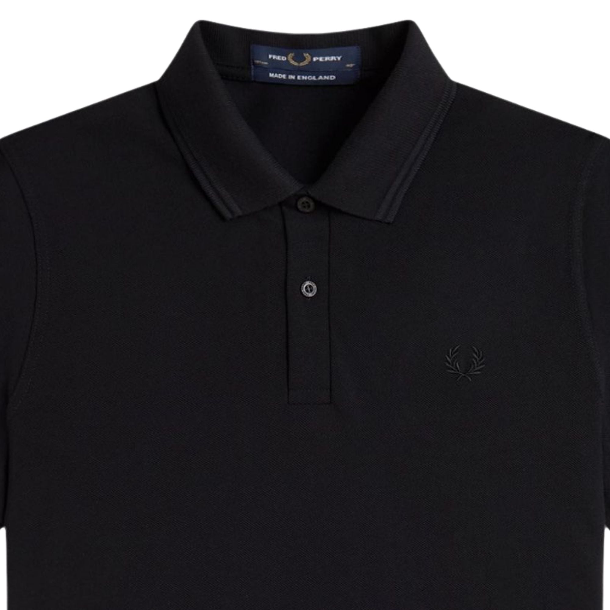 Fred Perry M12 Twin Tipped Shirt - Black/Black M12-G32 – Stuarts