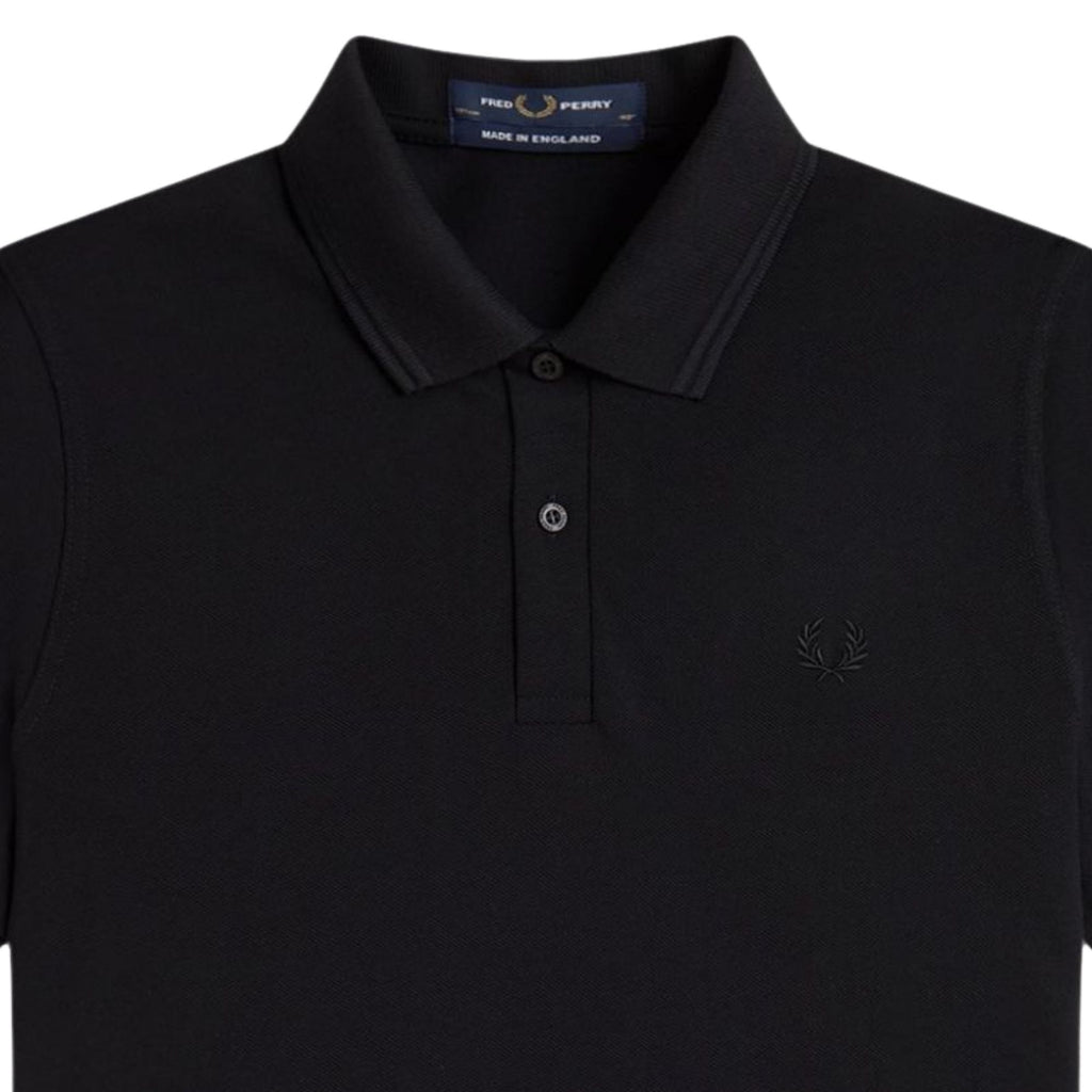 Fred Perry M12 Twin Tipped Shirt - Black/Black