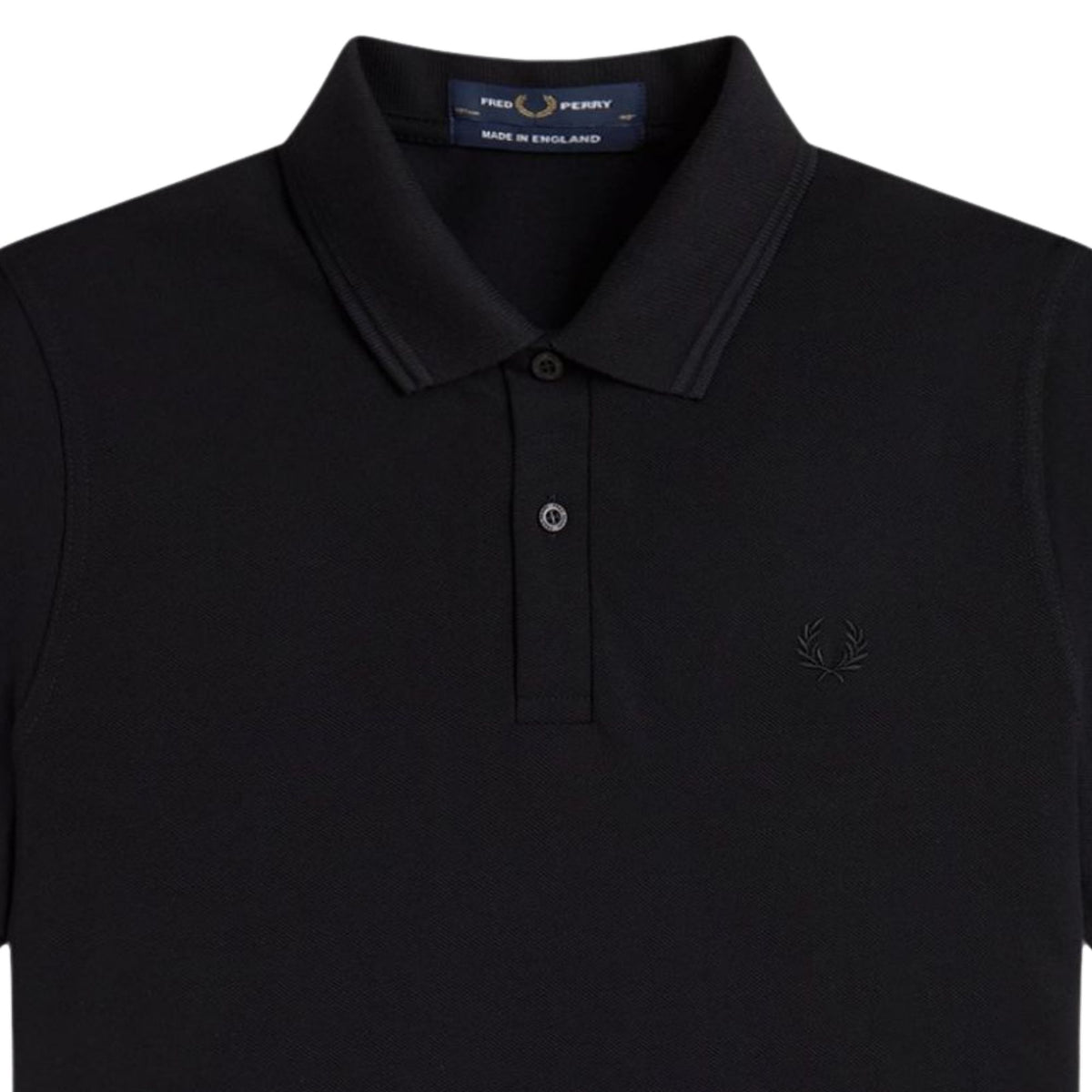 Fred Perry M12 Twin Tipped Shirt - Black/Black