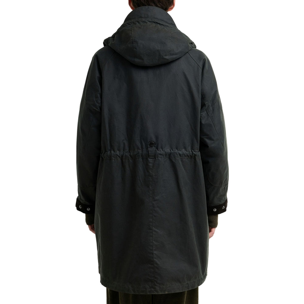 Barbour x Norbit Long Wax Jacket - Sage