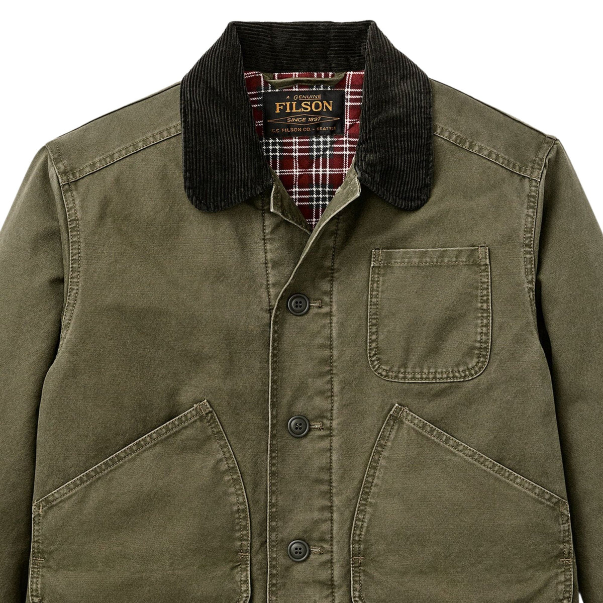Filson Insulated Canvas Outfitter Jacket - Dark Olive