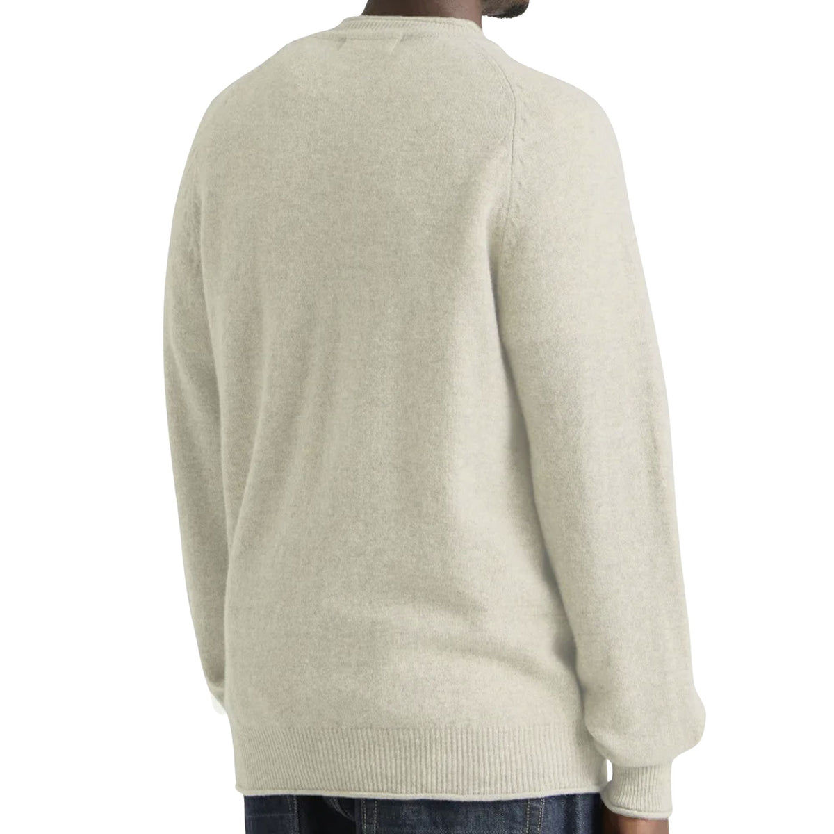 Pittari Usk Lambswool Roll Collar Jumper - Ecru