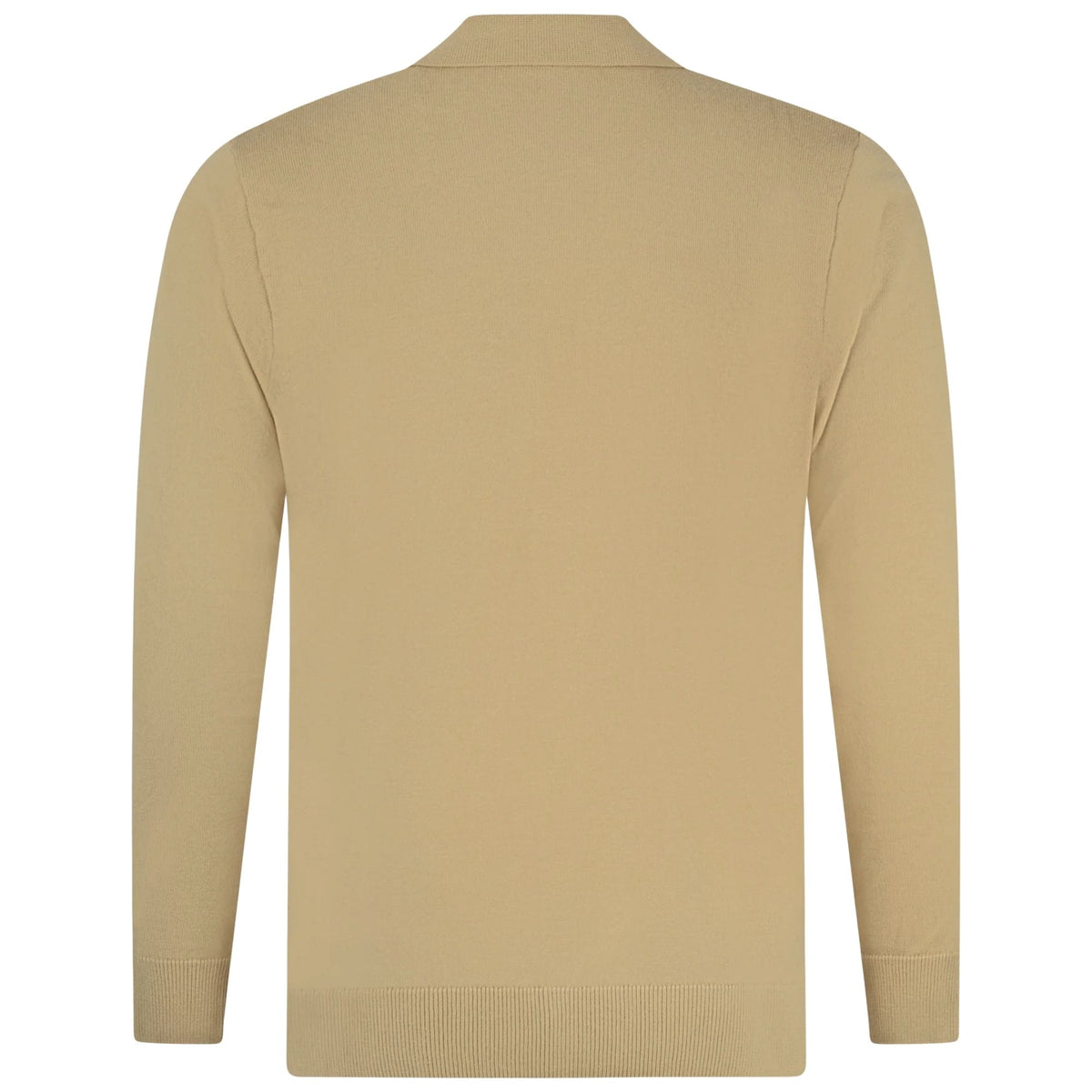 Gabicci Vintage Azima Long Sleeve Plain Knit Button Thru - Caramel