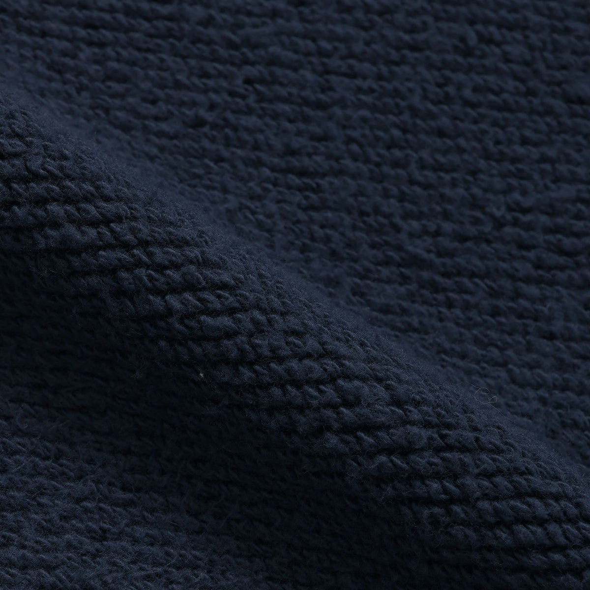 Wonder Looper Double Heavyweight French Terry Pullover Crewneck - Navy