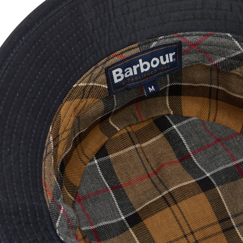 Barbour Waxed Bucket Hat - Classic Navy