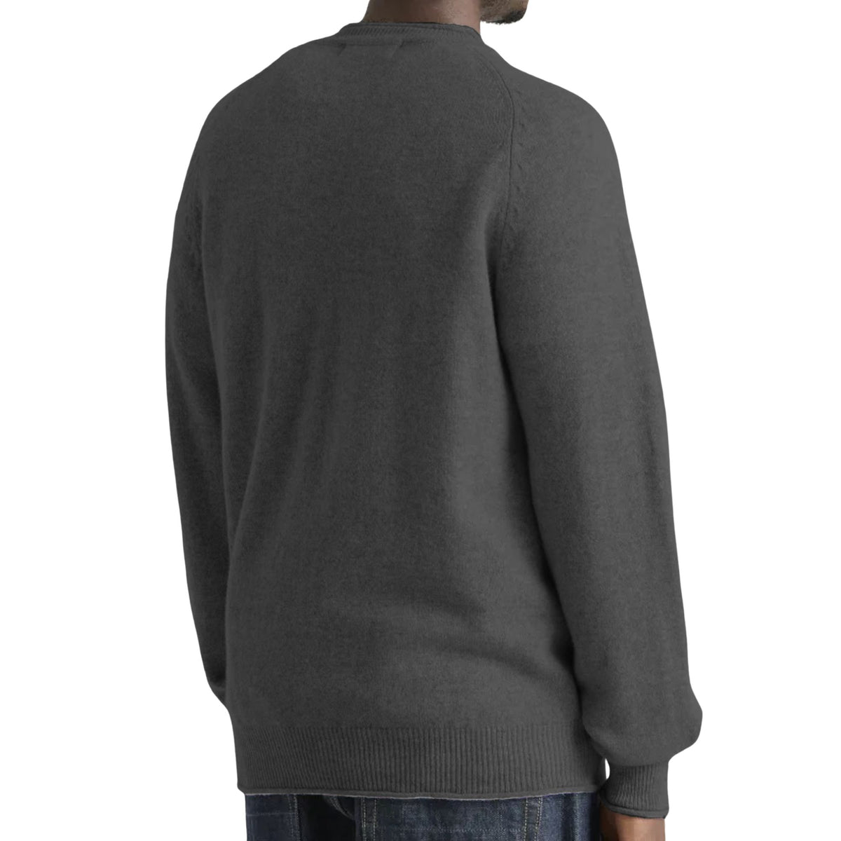 Pittari Usk Lambswool Roll Collar Jumper - Grey Mix