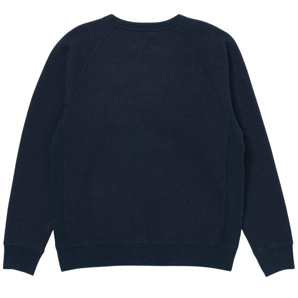 Wonder Looper Double Heavyweight French Terry Pullover Crewneck - Navy