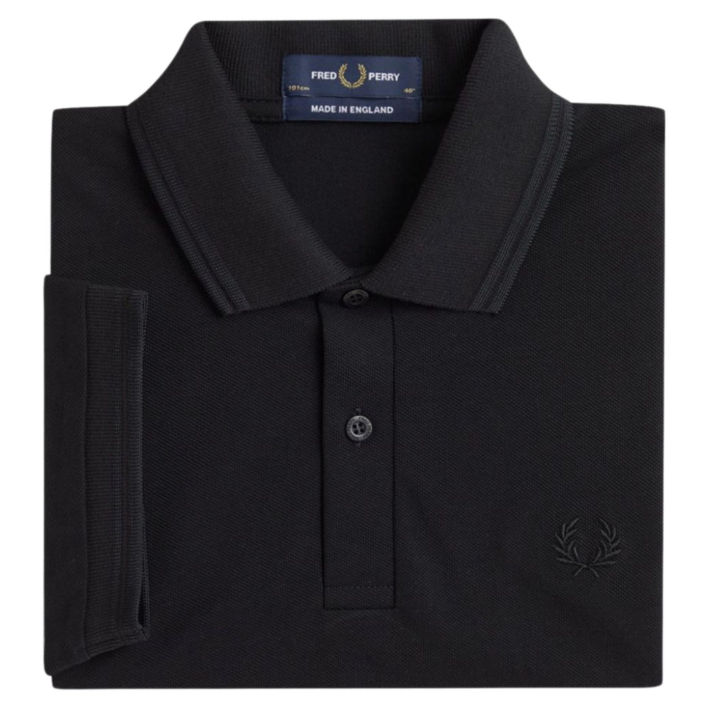 Fred Perry M12 Twin Tipped Shirt - Black/Black