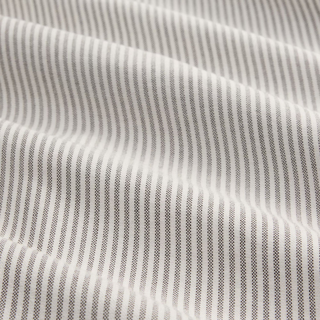 Polo Ralph Lauren Custom Fit Striped Oxford Shirt - Nutmeg Brown/White