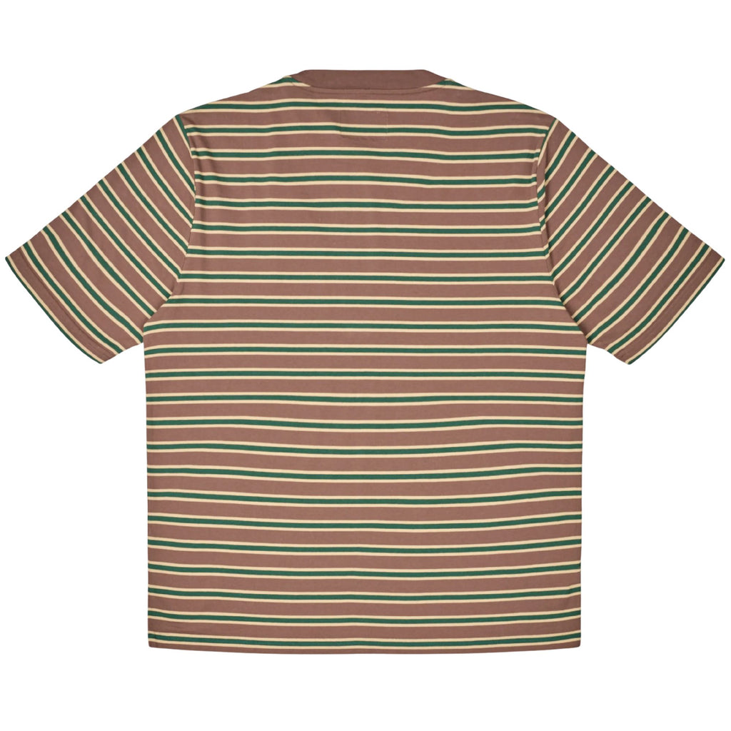 Albam Tame Stripe T-Shirt - Walnut