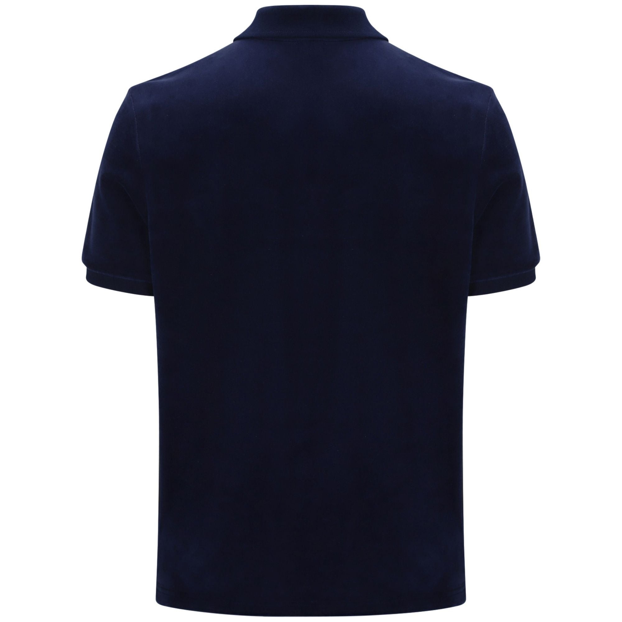 Sergio Tacchini Cardona Velour Zip Polo Shirt - Maritime Blue