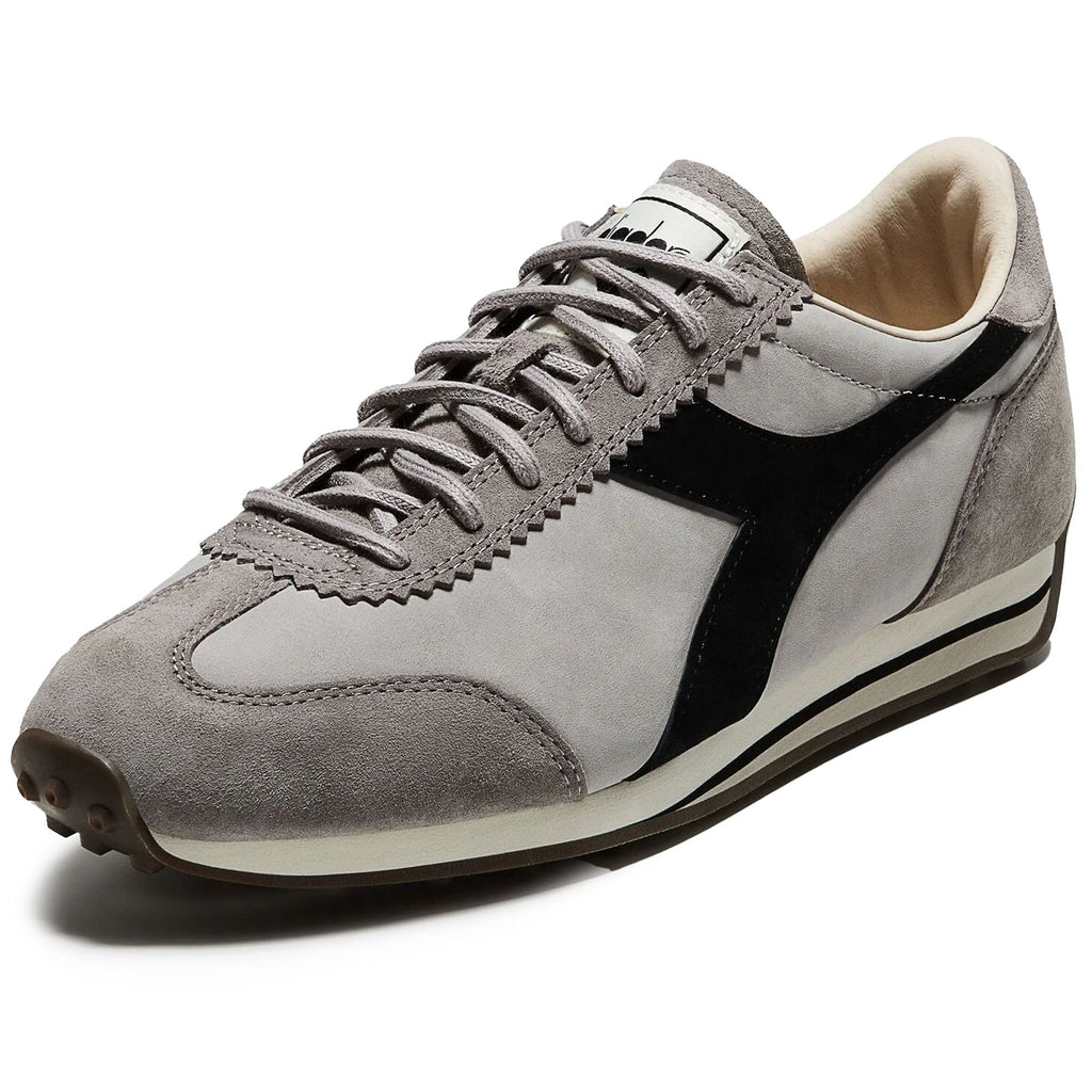 Diadora Rally Waxed Trainers - Grey Pewter