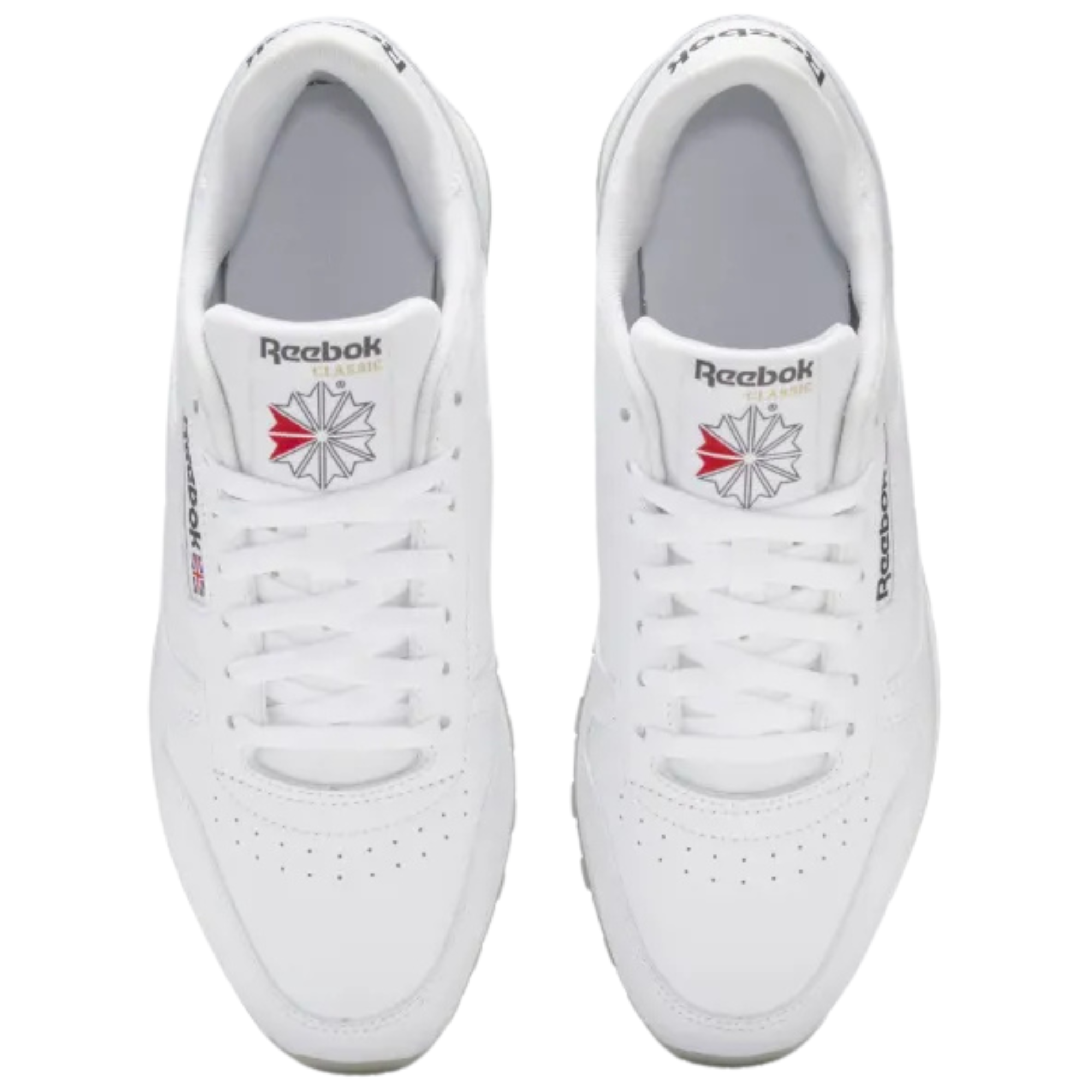 Classic Leather Sneakers - White/Grey