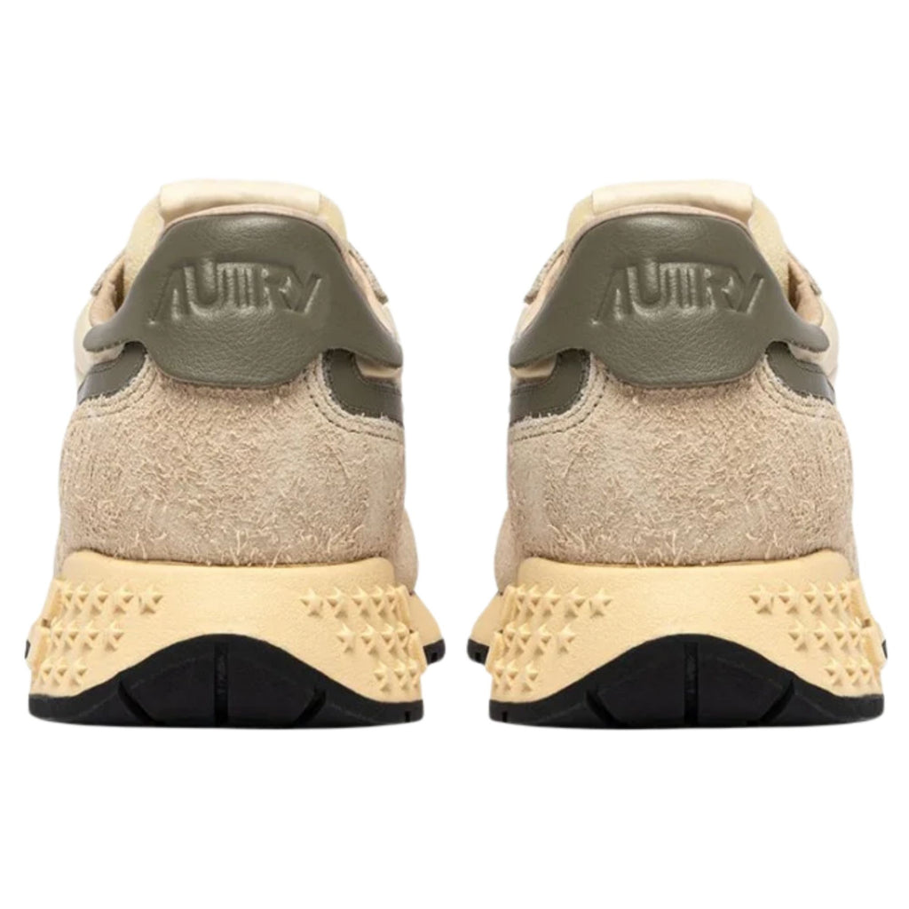 Autry Reelwind Low Sneakers - Ecru/Covert Green