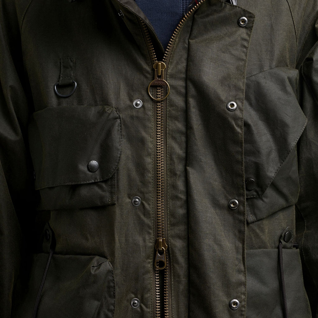 Barbour x Norbit Ripstop Wax Jacket - Olive