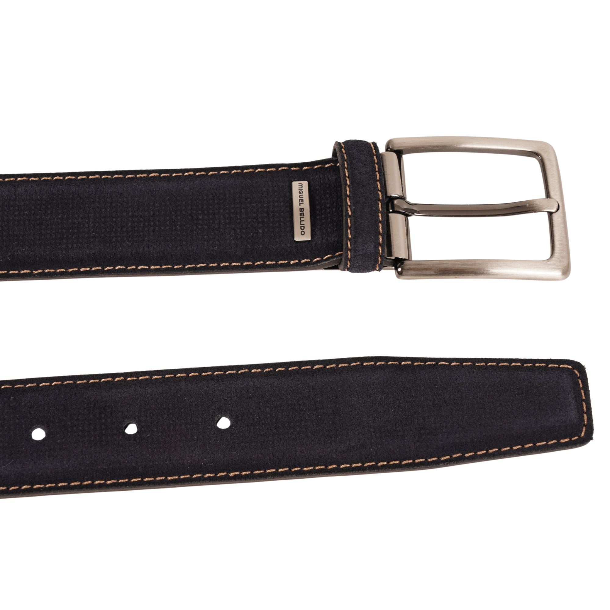 Miguel Bellido Belts Leather Belt - Navy