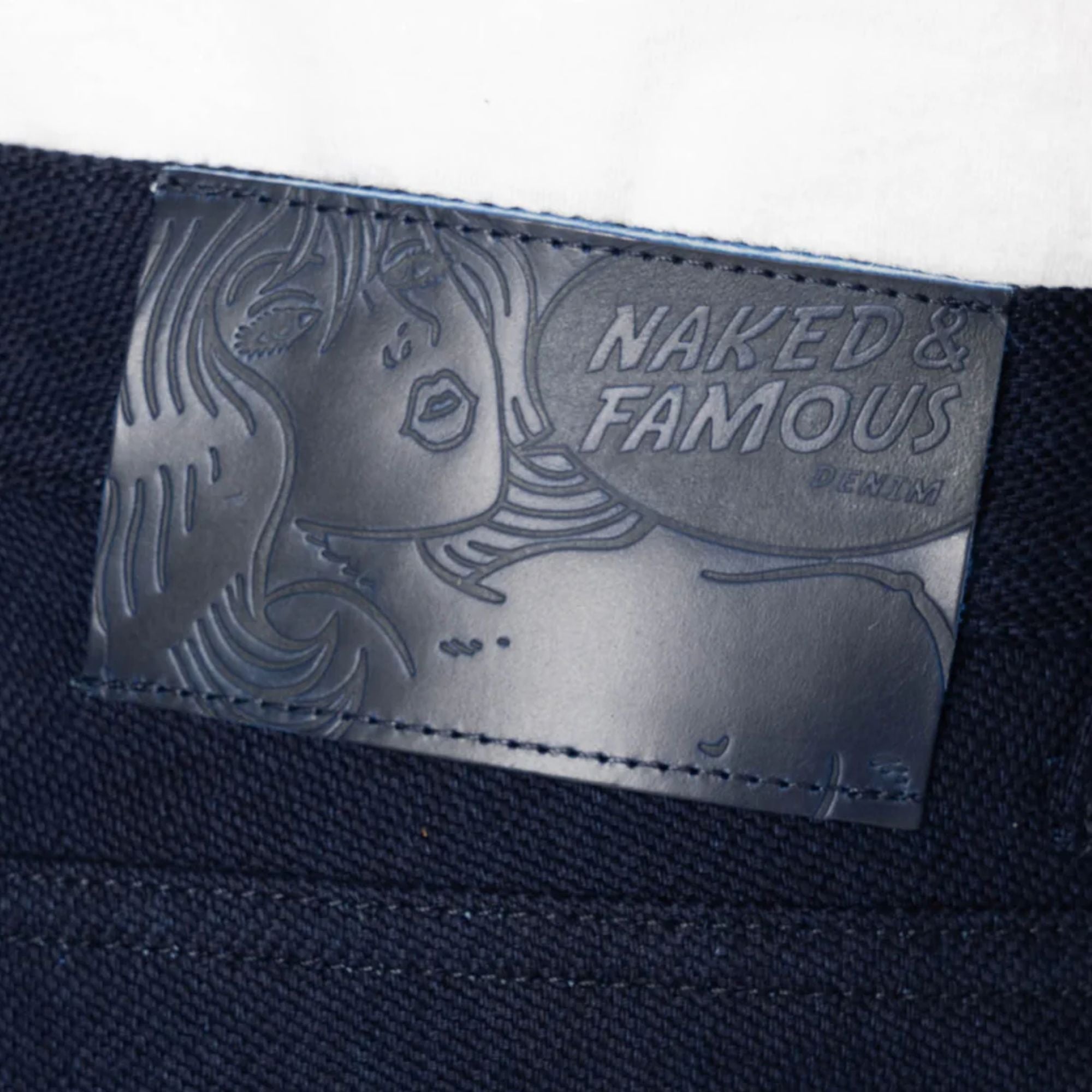 Naked and Famous Weird Guy Maekake Dobby Selvedge - Indigo