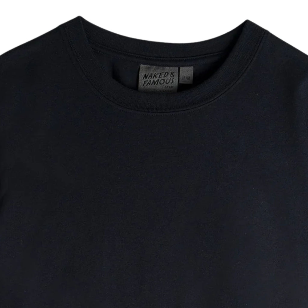 Naked and Famous Denim Circular Knit T-Shirt - Black