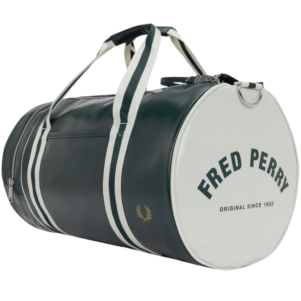 Fred Perry Classic Barrel Bag - Grassroots/Ecru