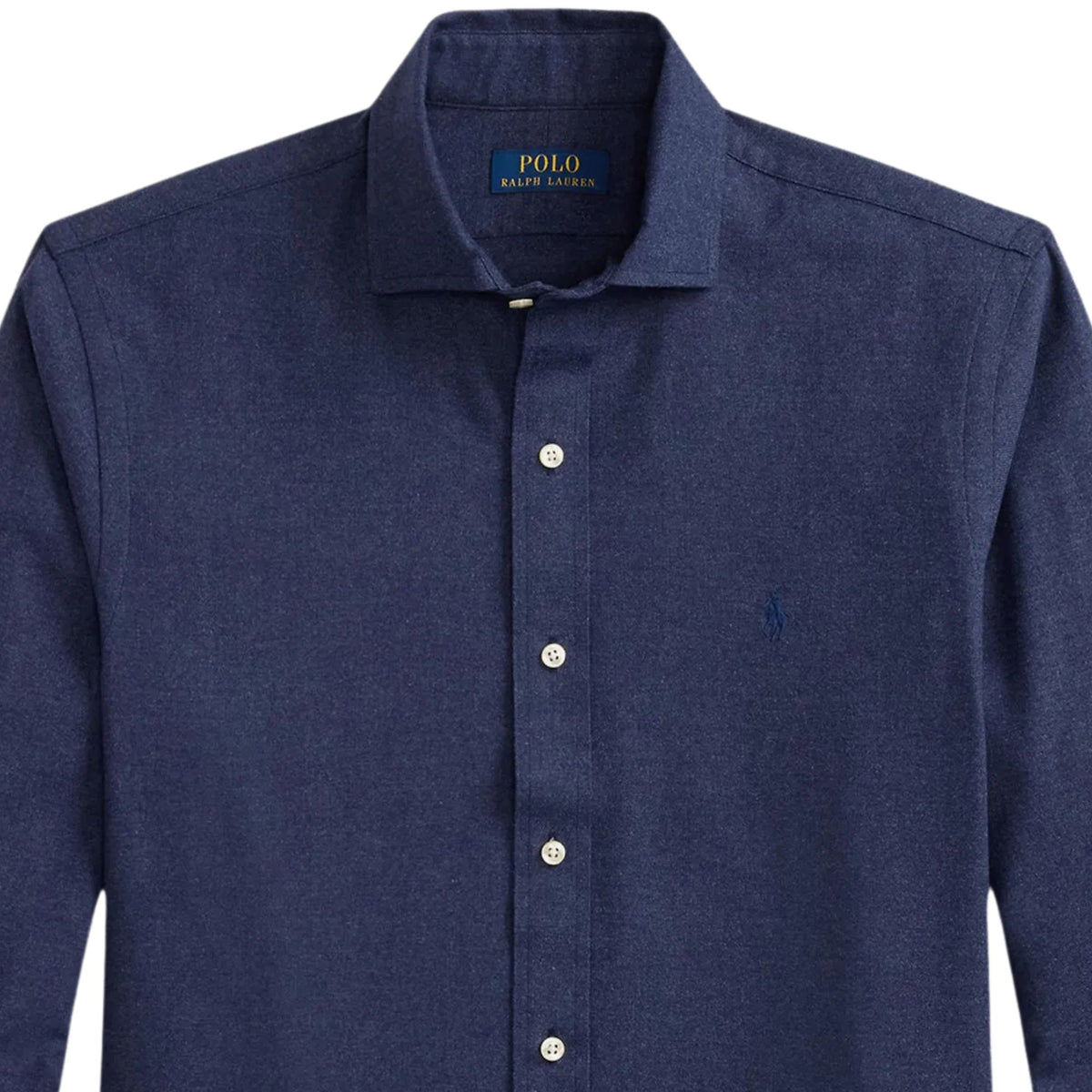 Polo Ralph Lauren Embroidered-logo Long Sleeve Shirt - Navy