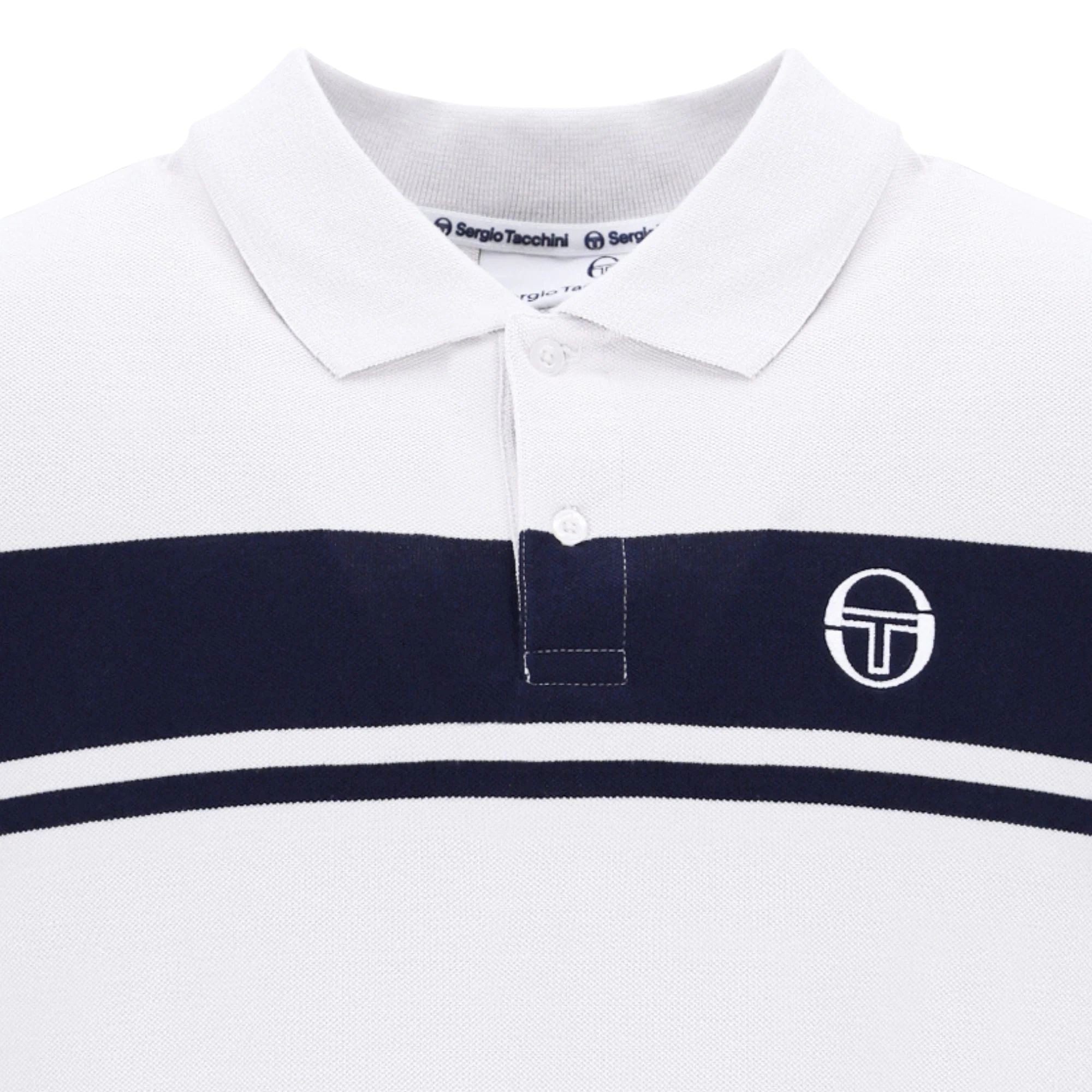 Sergio Tacchini Young Line Polo Shirt - White – Stuarts London