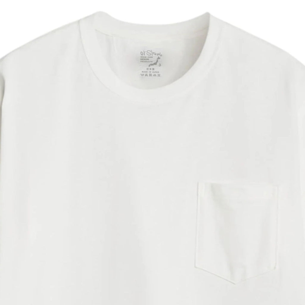 OrSlow Crew Neck Pocket T-Shirt - White