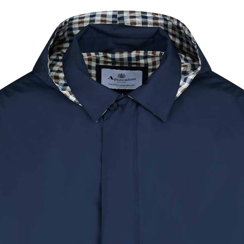 Packable Trench Coat - Navy