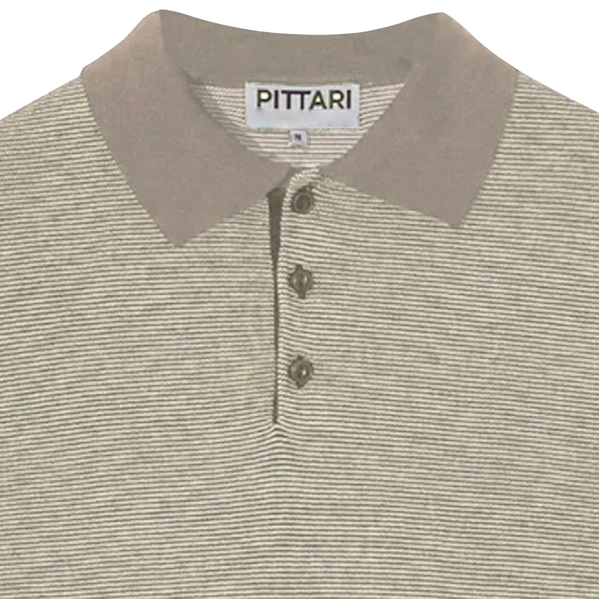 Microstripe Short Sleeve Polo - Trian