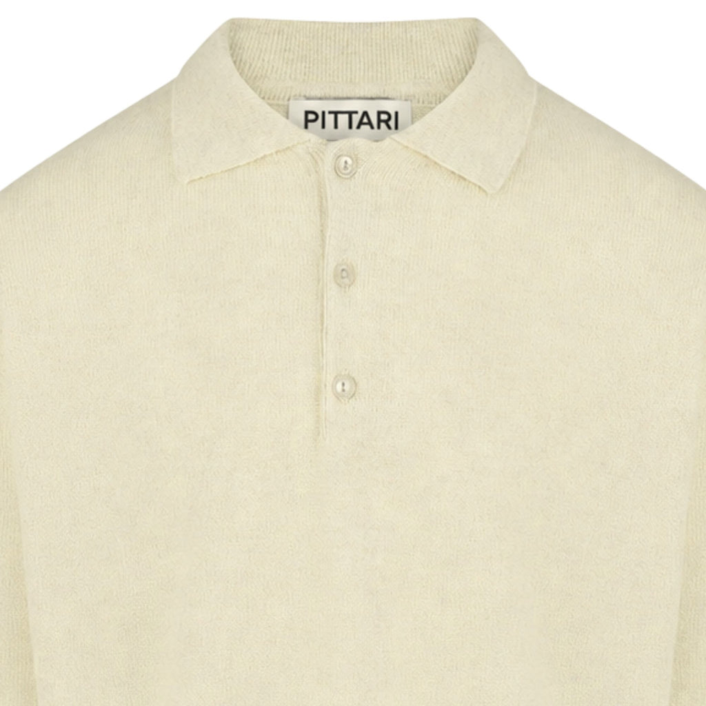 Pittari Knitted Polo Shirt - Ecru