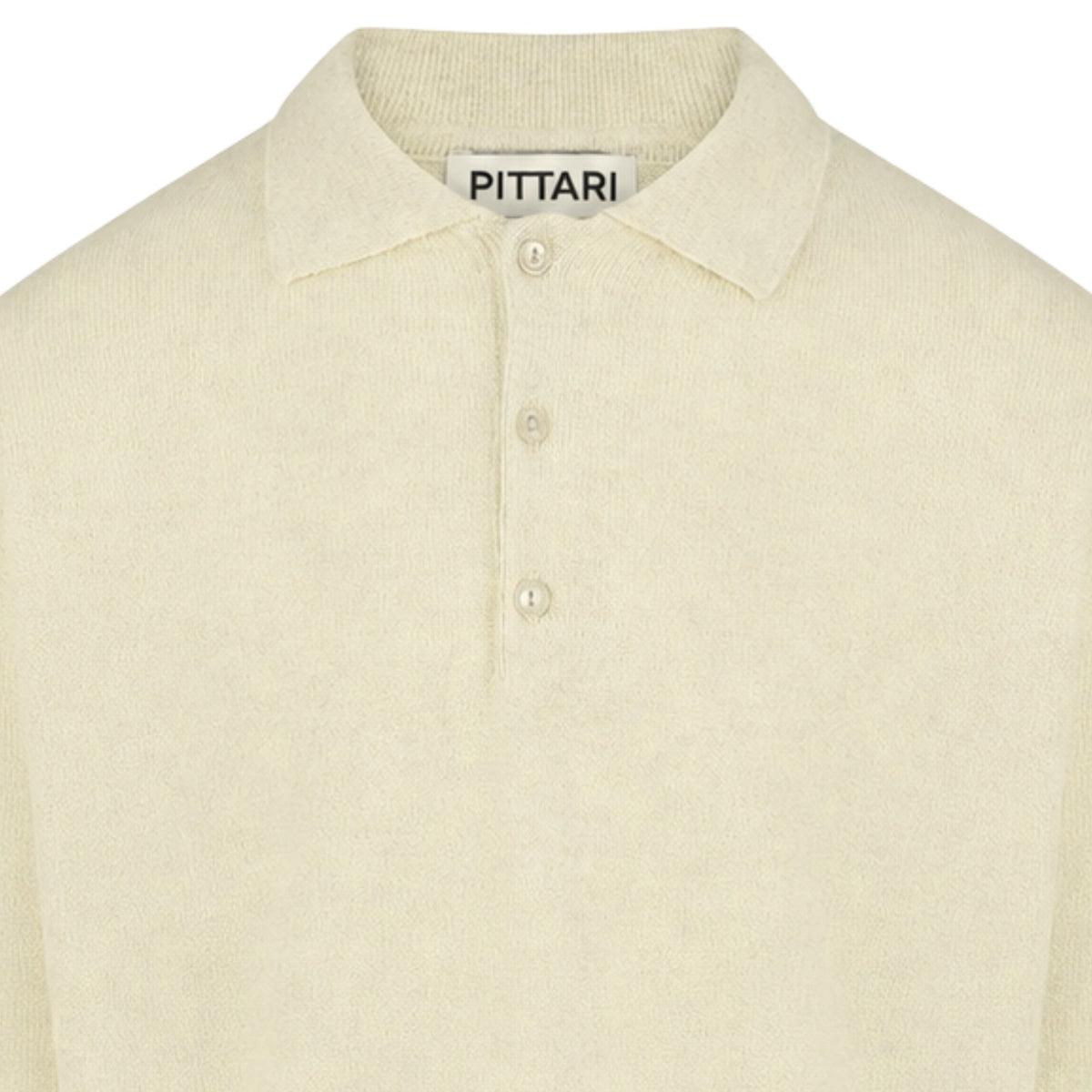 Pittari Knitted Polo Shirt - Ecru