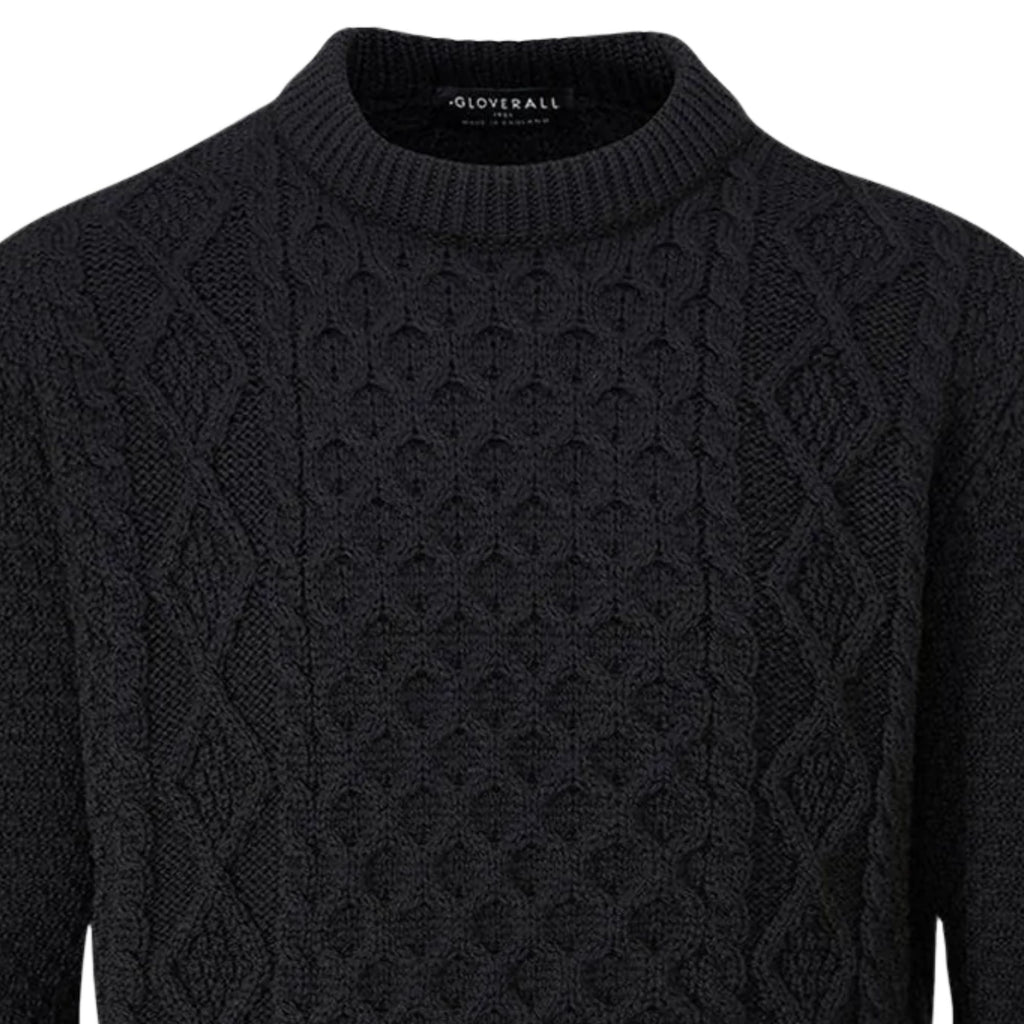 Gloverall Aran Jumper - Black