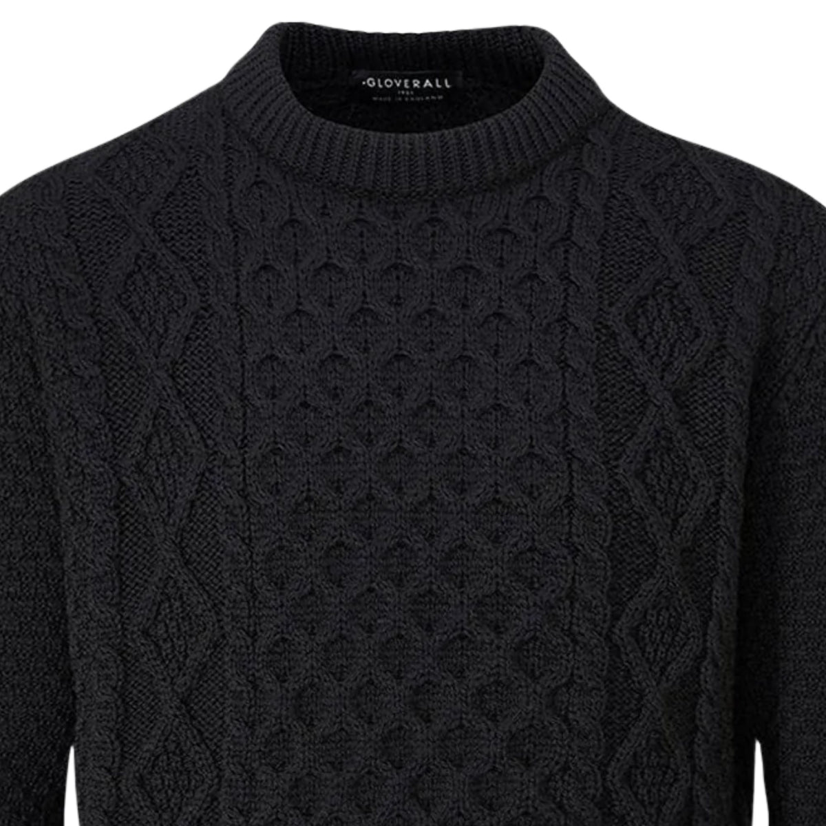 Gloverall Aran Jumper - Black